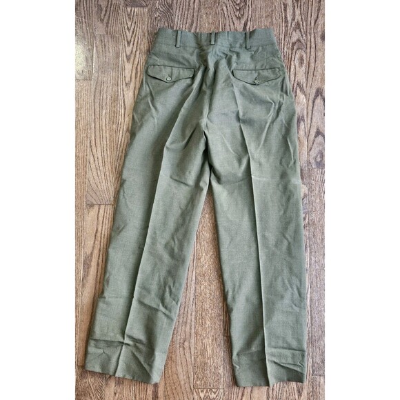USMC US Marine Corps Officers Service Dress Belted Green Uniform Saco 37S, 29S - Picture 14 of 16